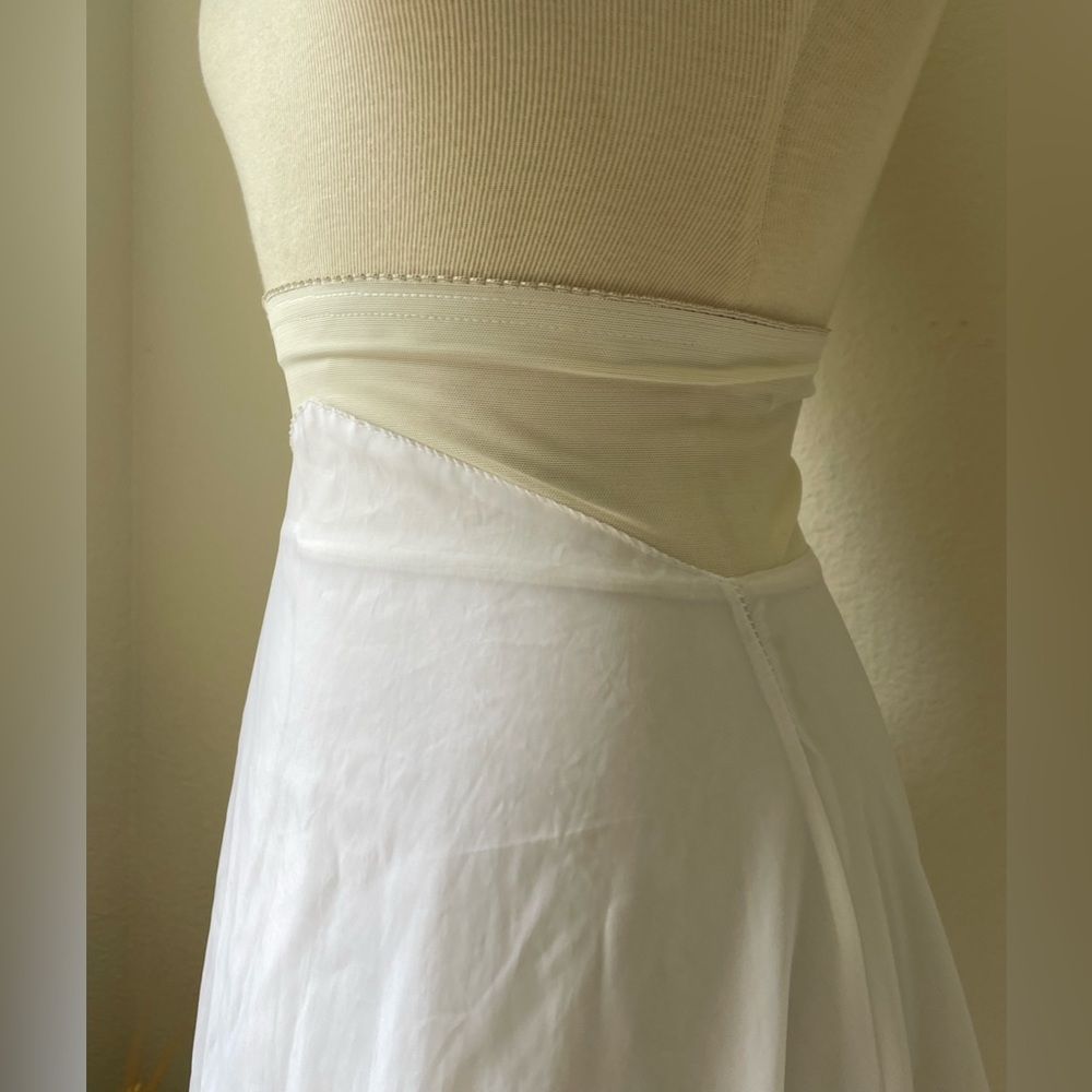 *sold* Vintage Full Skirt Tiered Petticoat Layered Tulle Bridal Crinoline - Picture 3 of 14